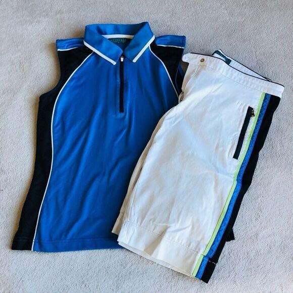 Astra Classic Women’s 1/4 Zippered Collared Sleeveless Golf Shirt - Picture 9 of 9
